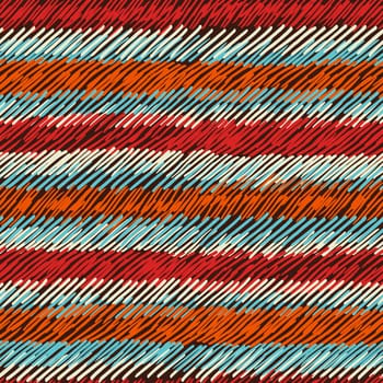 Striped irregular vintage boho fashion style seamless pattern background. Ideal for fabric design, paper print and web backdrop. EPS10 vector file.