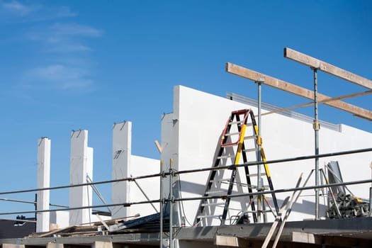 Construction of a house in the Netherlands
