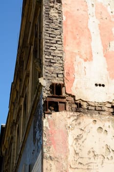 demolishing a house