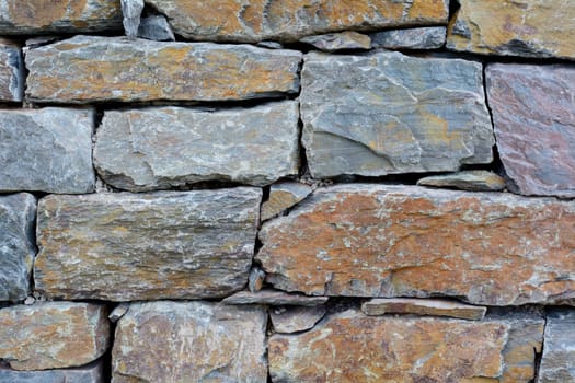 Beautifully structured dry stone wall