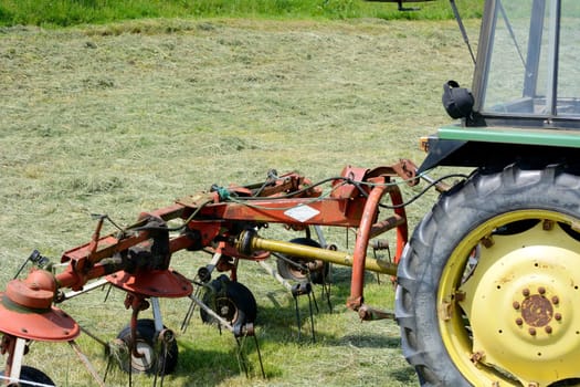 Tractor with attachment