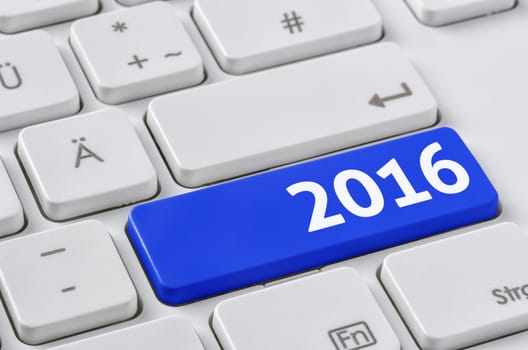 Keyboard with colored key - 2016