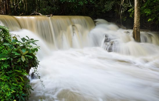 Waterfall stream in Thailand