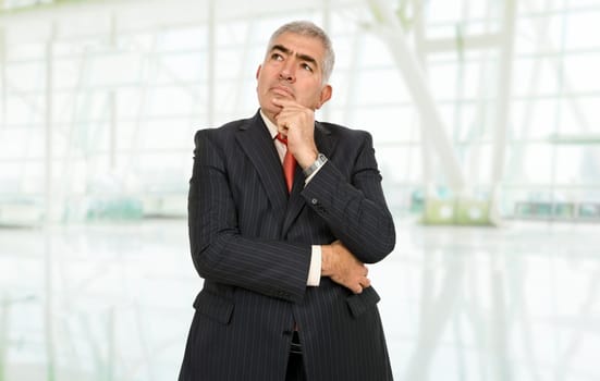 mature business man portrait at the office