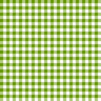 vintage checkered table cloth background colored green