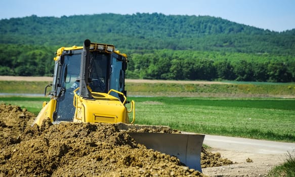 Bulldozer at work