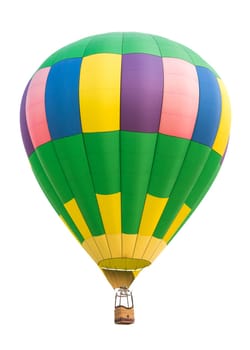 Hot air balloon isolated on white