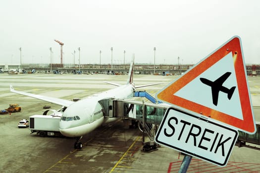 The pilots strike - airport strike