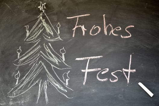 Chalkboard Christmas Background