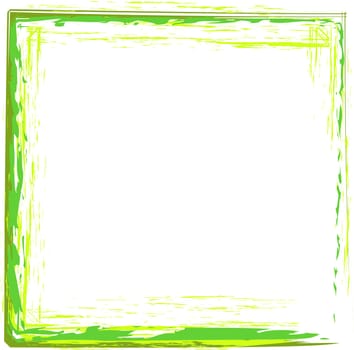 painted frame green