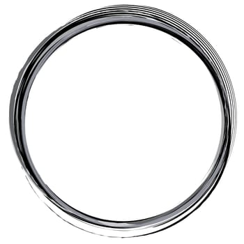 round frame blue.