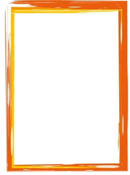 Frame brush stroke red