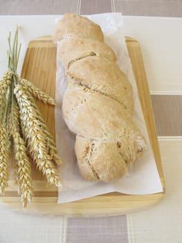 Freshly baked root bread