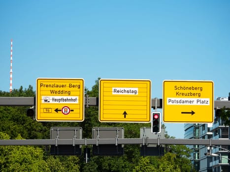 Street signs in Berlin