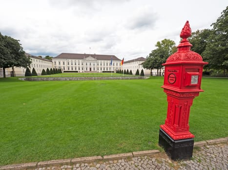 Bellevue Castle in Berlin with fire alarm