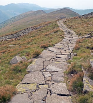 Path in the mountains