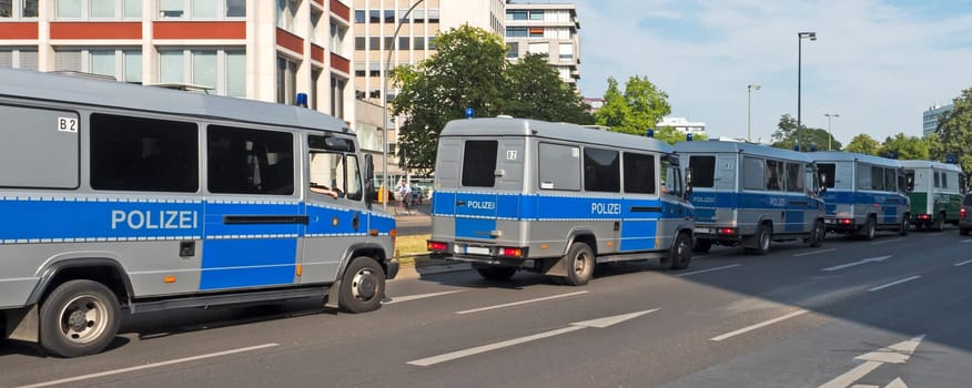 Police ambulances