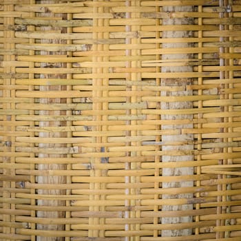 Bamboo woven pattern texture background