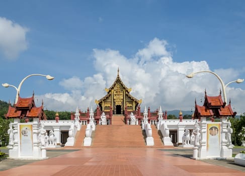 Ho Kham Royal Pavilion, the architectural style of northern Thailand