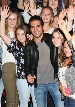 Elyas M ' Barek at the  Fack ju Goehte 2 Cinematour at Cinemaxx Hamburg