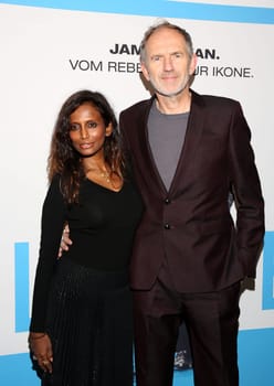 Anton Corbijn with life-time mimi O'Donnell , Premiere of Live at Abaton Kino Hamburg