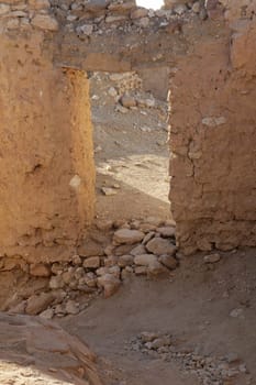 Ruins of mountain oasis Chebika at border of Sahara, Tunisia