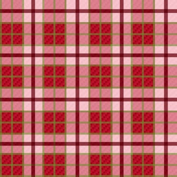 Seamless checkered shades of red and pink vector pattern with transparency