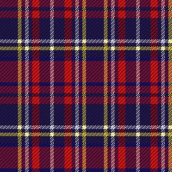 Seamless checkered vector colorful dark pattern with red and blue lines