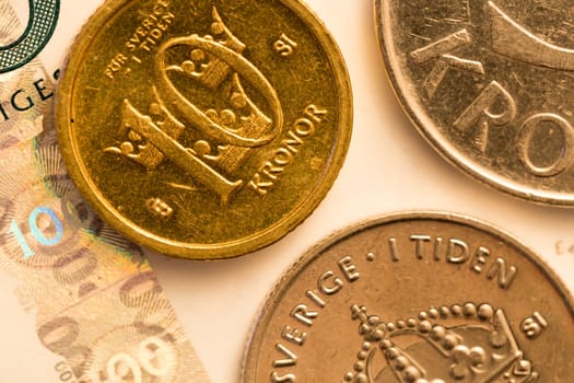 Swedish Currency Close Up