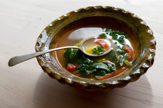 Thai soup with vegetables