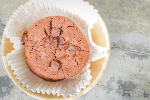 Homemade fresh chocolate cookies with chocolate chips, stock photo