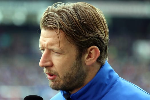 Goalkeeper,Dirk Orlishausen (Karlsruhe)Football: 2. BL 15-16: 10.