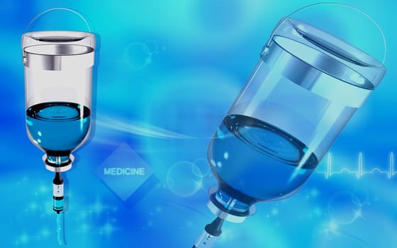 Digital illustration of drip in colour background