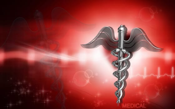 Digital illustration of Medical symbol in colour background