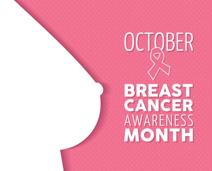 Breast cancer october awareness campaign composition