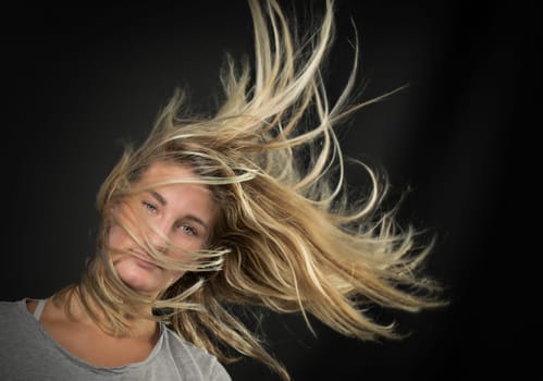 Hair in the wind