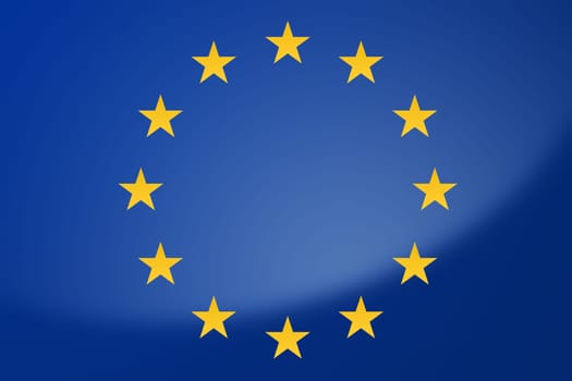 Illustration of European Union flag