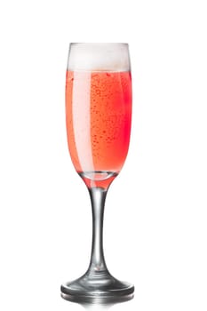 Tintoretto alcoholic cocktail (a kind of famous Bellini family with fresh pomegranate juice)