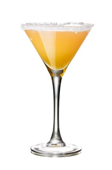 Sidecar alcoholic cocktail.All day IBA official cocktail with cognac and triple sec liqueur