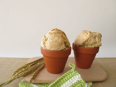 Flower pot bread