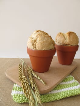 Flower pot bread