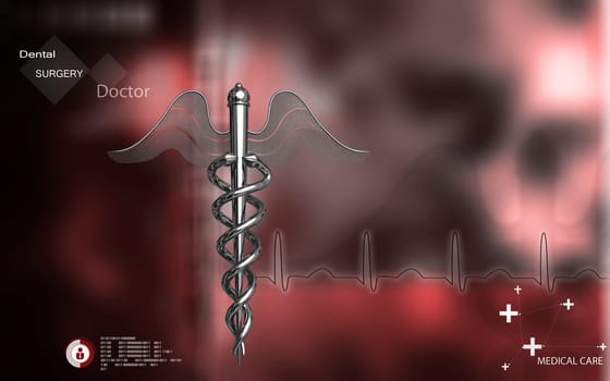 Digital illustration of Medical symbol in colour background