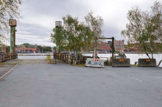 one old Ferry harbour in Gothenburg sweden