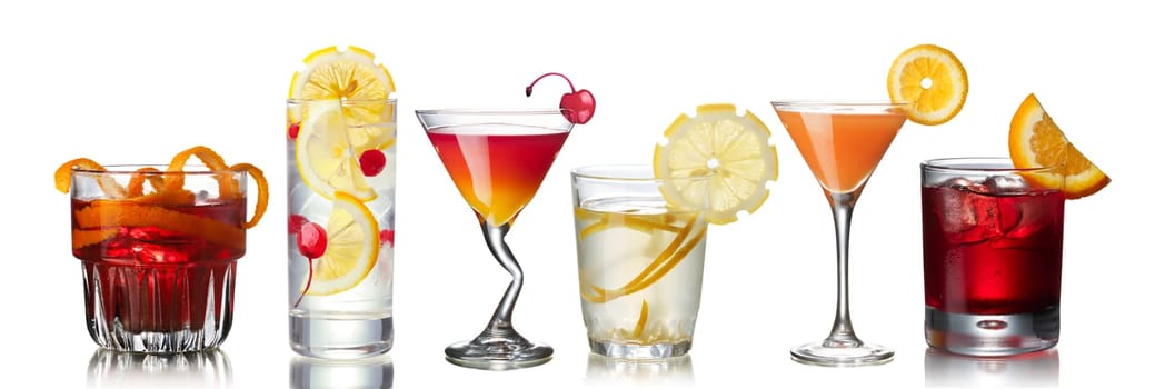 Set of official IBA cocktails