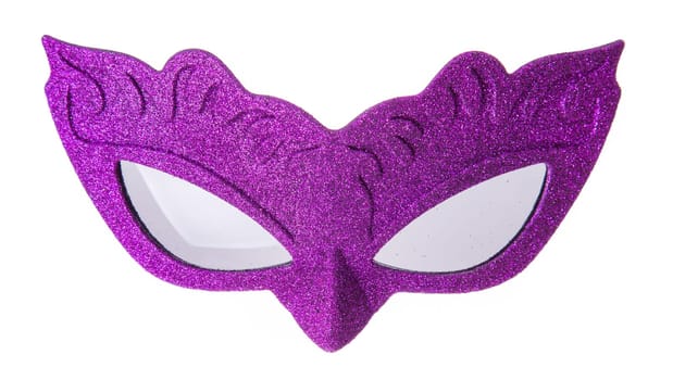 Carnival mask isolated on white background.