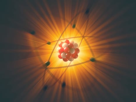 Image concept of an atom.