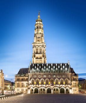 View of the belfry of arras