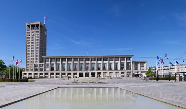 View of the City hall of Le Havre in Normandy, France