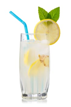 Shikanjvi homemade lemonade with lemon and ginger, spiced with cumin and saffron. Indian beverage known as nimbu pani or shikanji. Bjohpuri cuisine
