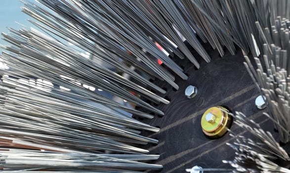 Steel bristles